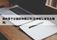 国内首个公益区块链公司[区块链公益怎么赚钱]